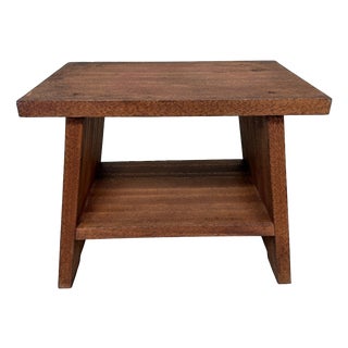 Japanese Shōwa Wooden Step Stool, 1970s For Sale
