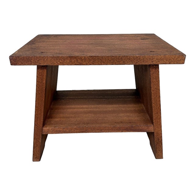 Japanese Shōwa Wooden Step Stool, 1970s For Sale