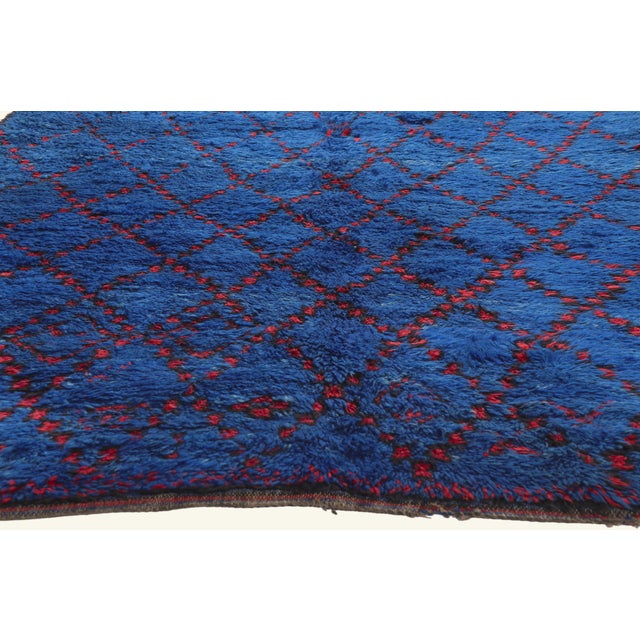 Berber Tribes of Morocco Vintage Beni MGuild Moroccan Rug, 06'02 X 11'09 For Sale - Image 4 of 10
