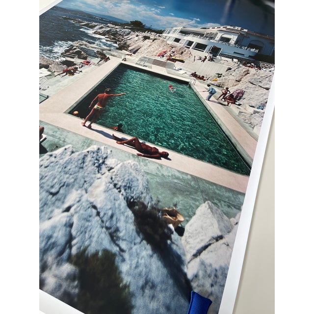 Green 1970s "Eden Roc Pool" 40x60 C-Print by Slim Aarons For Sale - Image 8 of 8