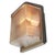 Vintage French Industrial Beige and Brown Aluminium and Pressed Glass Wall Light from Holophane For Sale - Image 5 of 9