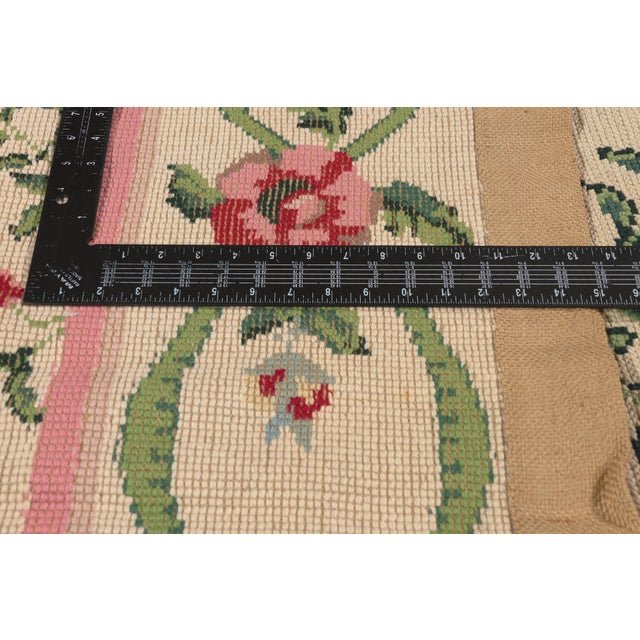 Textile Vintage Chinese Needlepoint Rug, 09'11 X 13'09 For Sale - Image 7 of 10