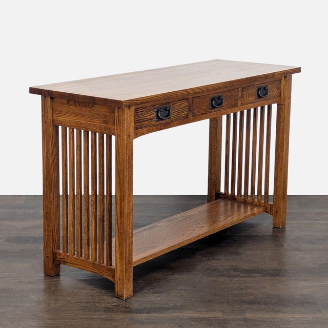 Mission Mission Style Console Table For Sale - Image 3 of 10