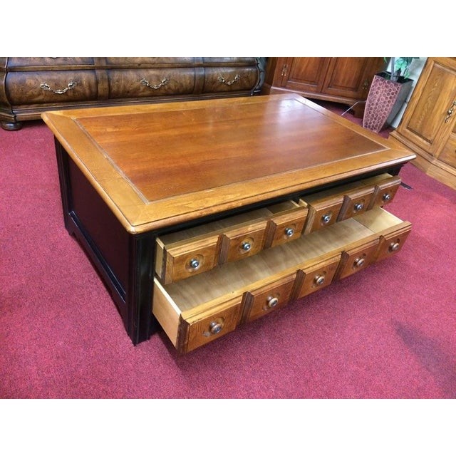 Vintage Coffee Table, Apothecary Style Furniture, Duck's Unlimited