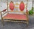 Victorian Mid 20th Century Antique Victorian Gilded Window Bench, Loveseat, New Upholstery For Sale - Image 3 of 12