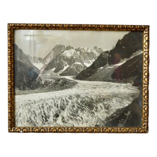 La Mer de Glace, Photograph, Framed For Sale