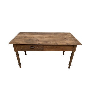 Pine Farmer's Worktable, 1950s For Sale