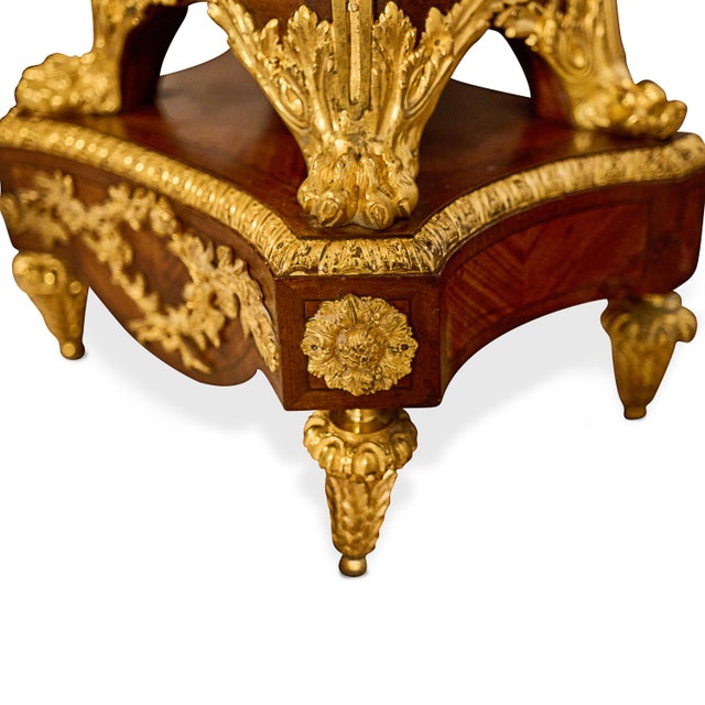 French Late 19th Century French Louis XVI Style Pedestal Clock Signed Haentges Frères For Sale - Image 3 of 6