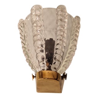 Vintage Wall Lamp from Barovier & Toso, 1940s For Sale
