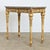 Stone Gray Italian 19th Century Painted and Parcel Gilt Marble Top Console Table For Sale - Image 8 of 13