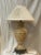 Fine Art Lamps Mosaic design porcelain lamp. Lovely color and design. This is vintage and a showroom sample. The Shade is...