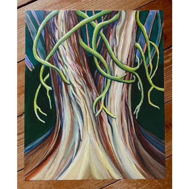 “Joined at the Hip”, an original oil painting on archival 14” x 17” Duralar*. Last photos show framing ideas. Looks great...