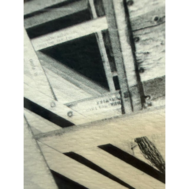 Early 21st Century Framed Black & White Architectural Print For Sale - Image 5 of 12