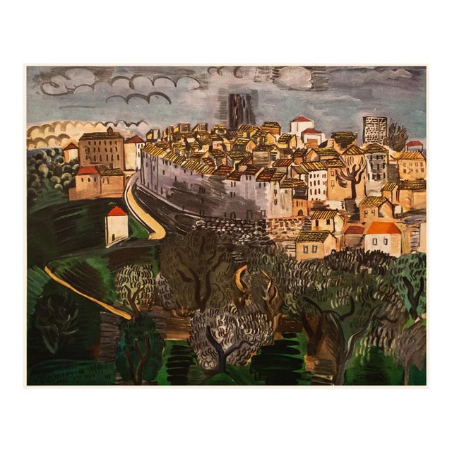 1950s After Raul Dufy "Vence", First Edition Offset Lithograph For Sale