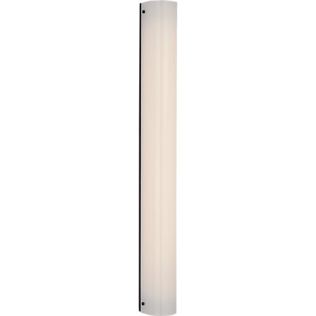 Barbara Barry for Visual Comfort Signature Penhold 30" Bath Light in Bronze with White Glass For Sale