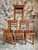 Set of six vintage workshop stools dating from the 1930s, originally sourced from a French atelier. Crafted from solid...