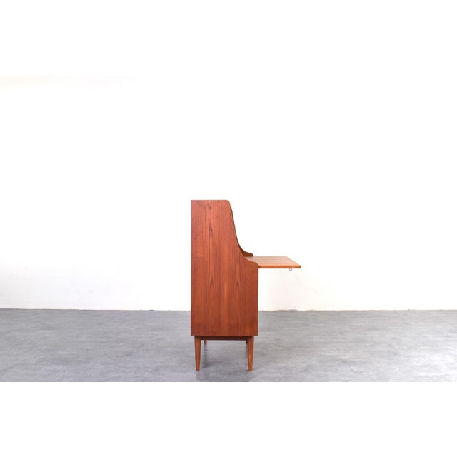 Mid-Century Modern Danish Teak Secretaire by Gunnar Nielsen for Tibergaard, 1960s For Sale - Image 9 of 18