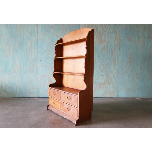 Henning Kjaernulf Scandinavian Oak Henning Kjaernulf Style Bookshelf With Storage C 1970s, Attributed For Sale - Image 4 of 14