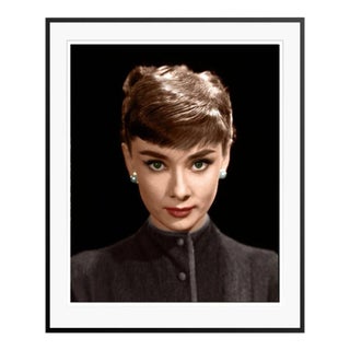 Audrey Hepburn "Roman Holiday" Black Framed Archival Pigment Print For Sale