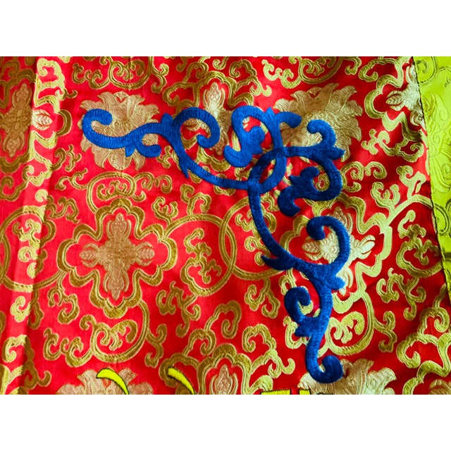 Buddhist Silk Embroidered Prayer Banner For Sale - Image 9 of 12