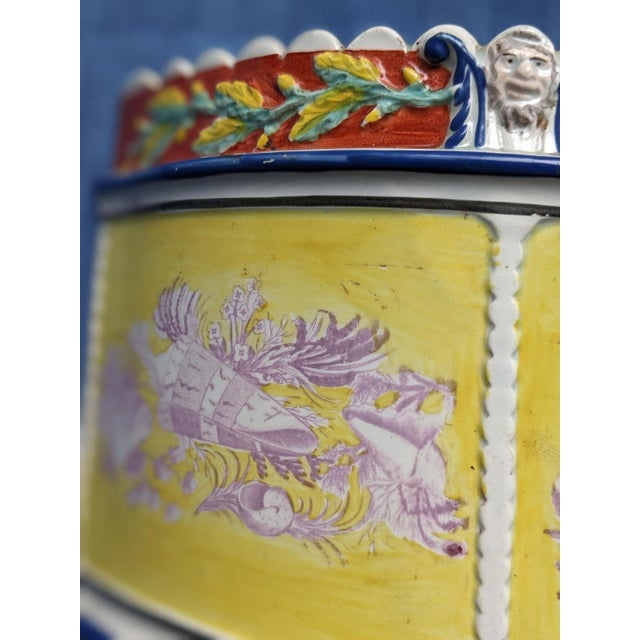 Yellow Luste Ware Bulb Pot, English, Early 19th Century For Sale - Image 4 of 4