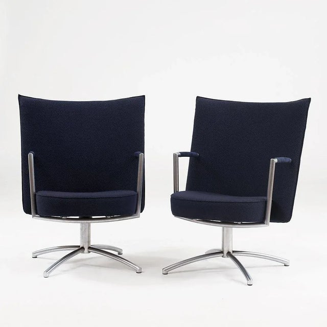 Set of Vintage EJ70 Partner Chairs by Joannes Foersom & Peter Hiort-Lorenzen for Erik Jørgensen For Sale - Image 4 of 4