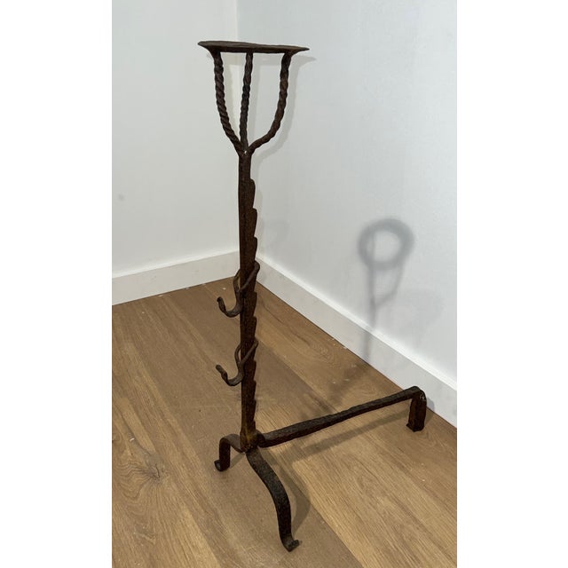 Wrought Iron Landiers. French. 18th century - a Pair For Sale - Image 10 of 12