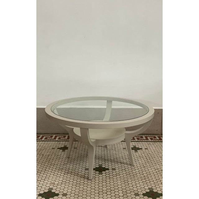 Gray Mid-Century Round Coffee Table For Sale - Image 8 of 8