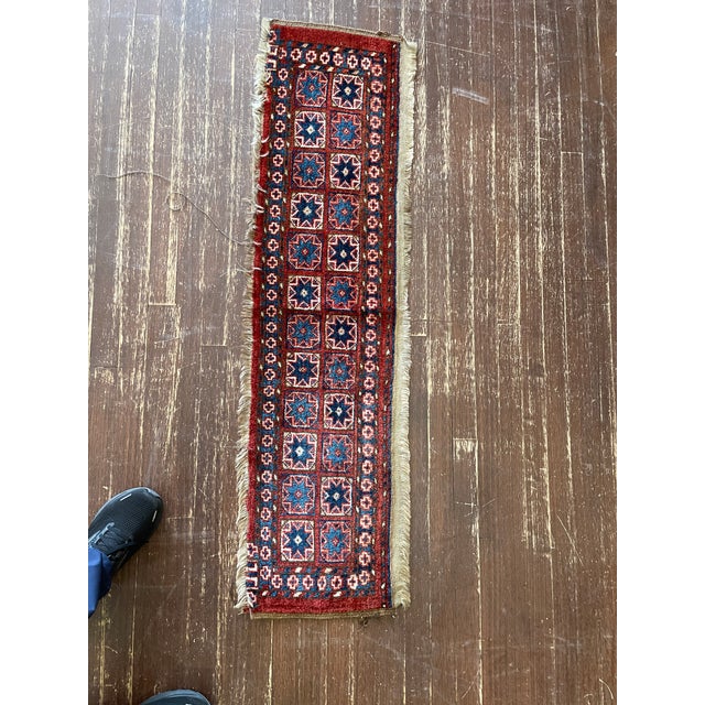 Antique Turkoman Stars Rug/ Bag For Sale In Chicago - Image 6 of 8