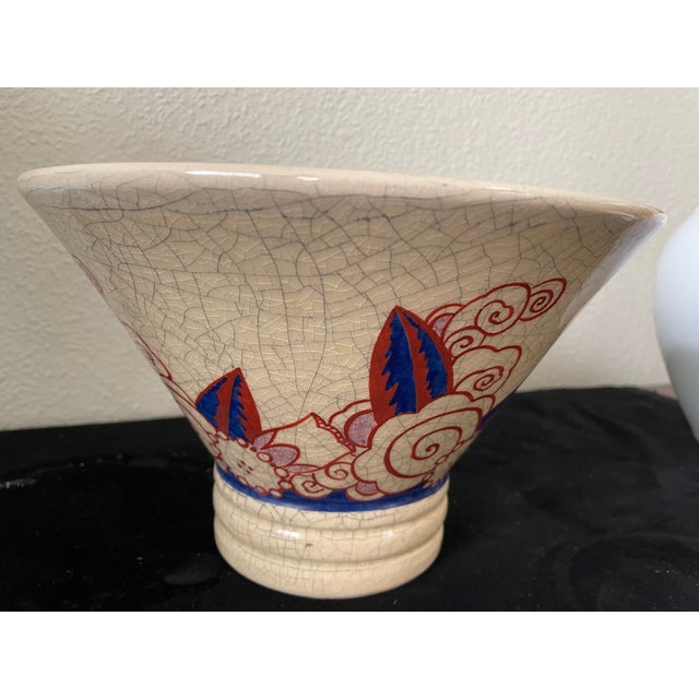 Craquelé Ceramic Bowl by Jacques Adnet, France, 1920s For Sale - Image 3 of 8