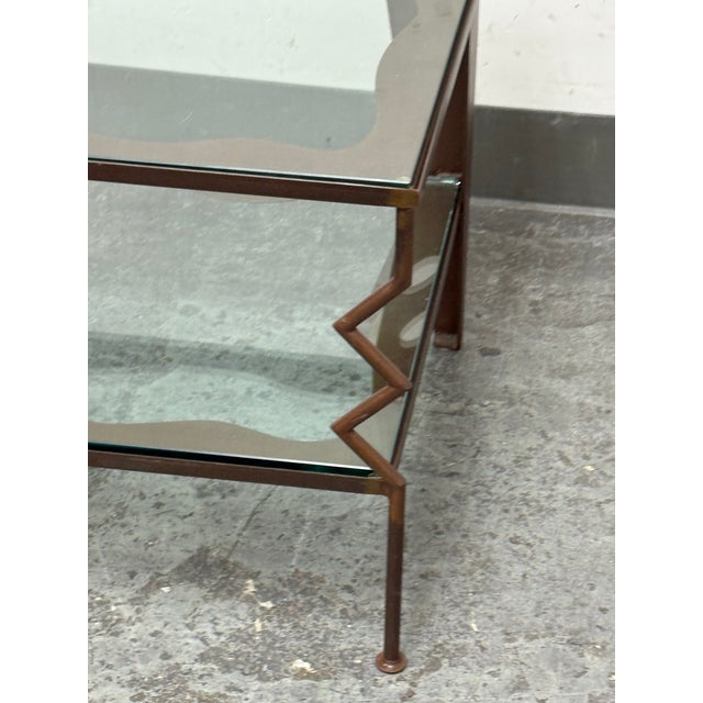 Circa 1997 Gregory Hawthorne Steel Coffee Table, Signed For Sale - Image 10 of 12