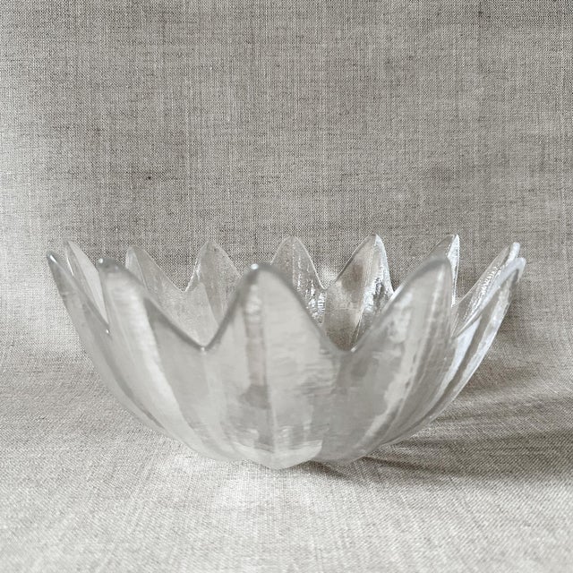 Modern Vintage Crystal Bowl from Riedel For Sale - Image 3 of 10