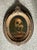 Mid 20th Century Vintage Skull Oil Painting in Ornate Frame For Sale - Image 5 of 12