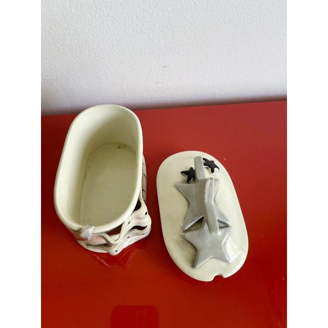 1990s 1990s Double Creek Art Pottery Trinket Box Studio Ceramic Porcelain Signed Barwick ‘92 For Sale - Image 5 of 7