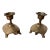 Turtle Brass Candle Holders - a Pair For Sale
