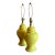 Vintage Grandmillennial Style Yellow Gingerjar Lamps For Sale