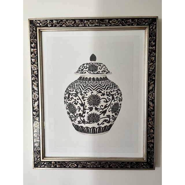 Vintage William Stafford Black & White "Chinese Vases" 19/295 Limited