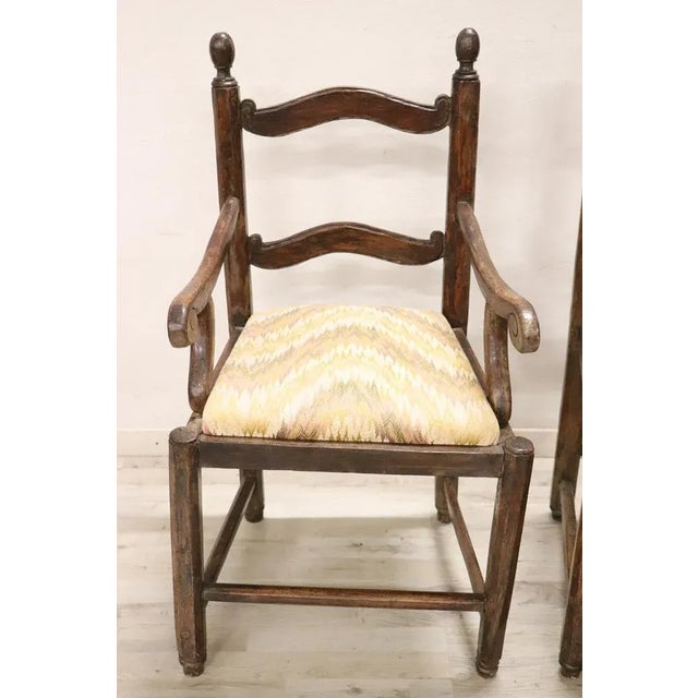 Set of Armchairs in Walnut, 18th Century For Sale - Image 10 of 11