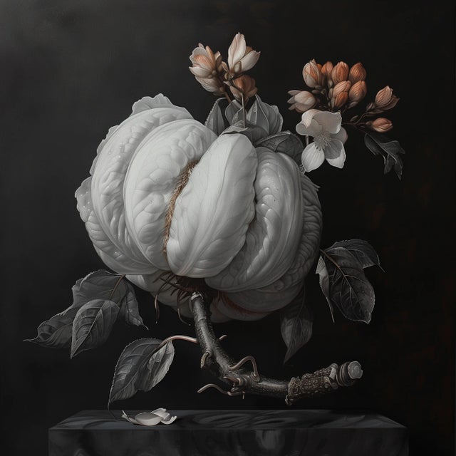 Contemporary Set of 4 - Art Wall Installation 55' X 55' - 'Blossoming Flowers' - Limited Edition Botanical Photograph Prints For Sale - Image 3 of 8