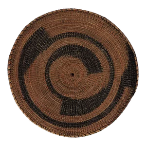 Late 20th Century Tutsi Flat Basket
