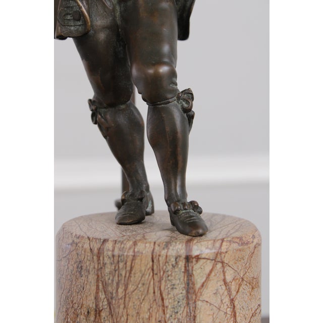 Theodore Alexander Bronze Sculpture of Man Table Lamp For Sale - Image 9 of 16