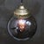 Vintage Dutch Smoked Glass and Brass Pendant Light For Sale - Image 4 of 7