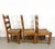 French Country Vintage French Oak Dining Chairs With Tall Backs - Set of 6 For Sale - Image 3 of 12