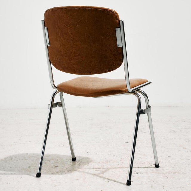 Metal Stackable Tubular Chair, 1970s For Sale - Image 7 of 18