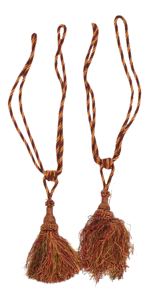 Vintage Matching Drapery Tassel Tiebacks - a Pair