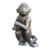 Vintage Patinated Cast Metal Monkey Sculpture, 7.5” For Sale