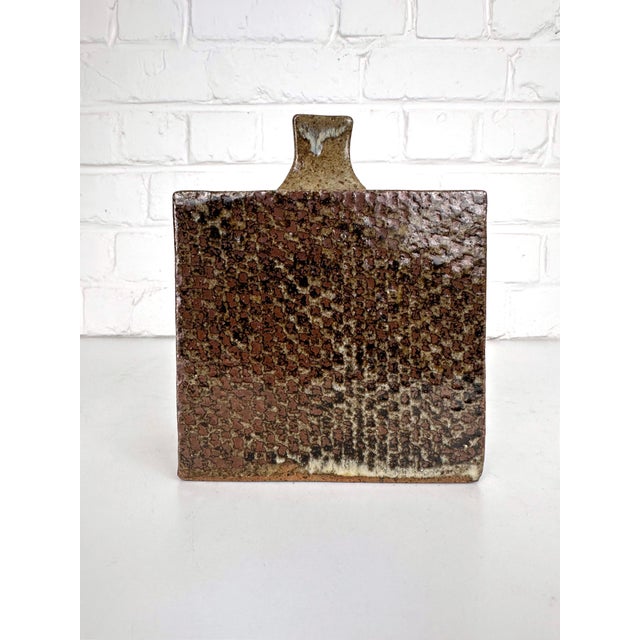 Brutalist Danish Studio Stoneware Vase in the style of Tatsuzo Shimaoka, 1970s For Sale - Image 4 of 12