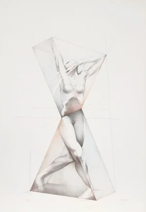 Helene Guetary Lithograph - Move X
