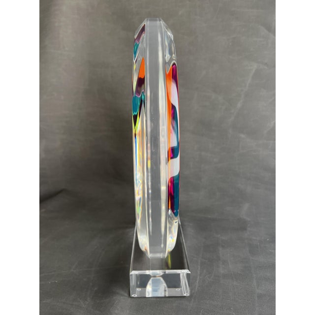 Plastic Shlomi Haziza, Abstract Sculpture, 1994, Methacrylate For Sale - Image 7 of 10