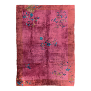 Galerie Shabab Collection Early 20th Century Chinese Art Deco Accent Rug